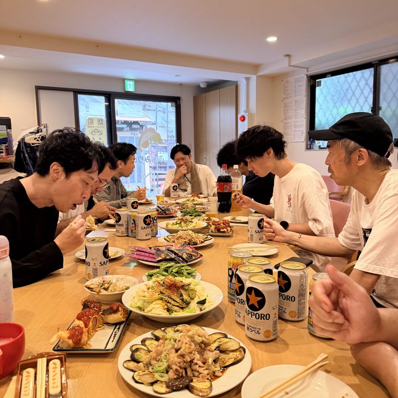 練習後の交流会（ナイスケアランニングクラブ）